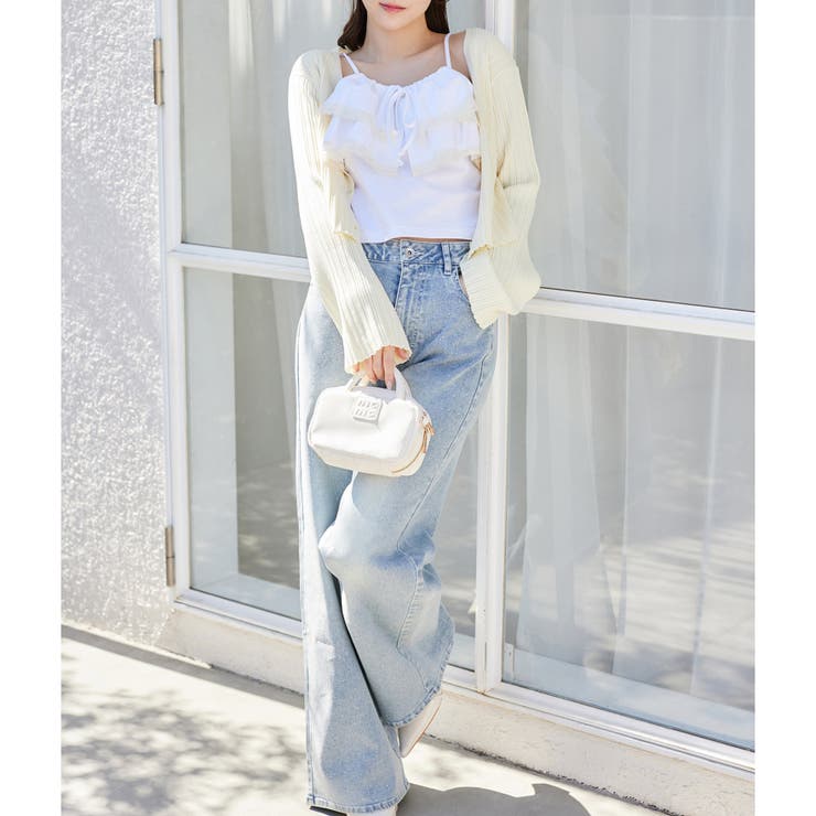 【one after another】フリルキャミソール  | NICE CLAUP / OLIVE des OLIVE　OUTLET | 詳細画像3 