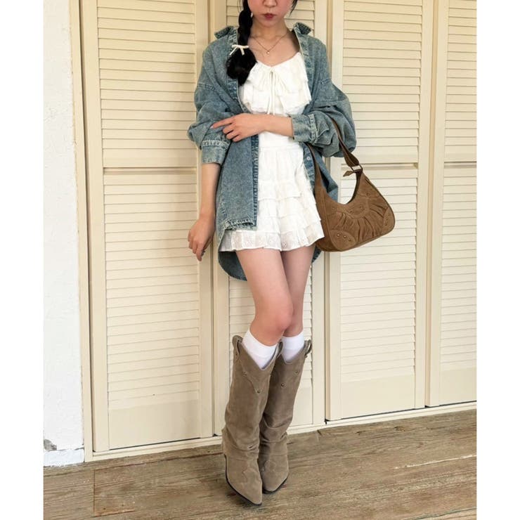 【one after another】フリルキャミソール  | NICE CLAUP / OLIVE des OLIVE　OUTLET | 詳細画像5 