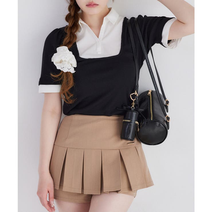 【one after another】シャツドッキング半袖トップス | NICE CLAUP / OLIVE des OLIVE　OUTLET | 詳細画像26 