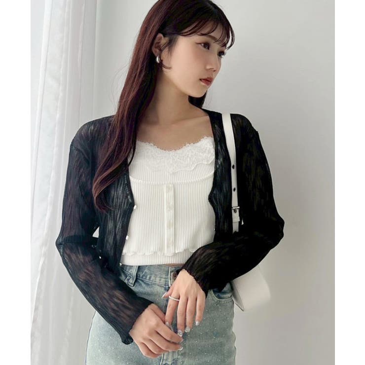 【one after another】レース付きレイヤードキャミ | NICE CLAUP / OLIVE des OLIVE　OUTLET | 詳細画像5 