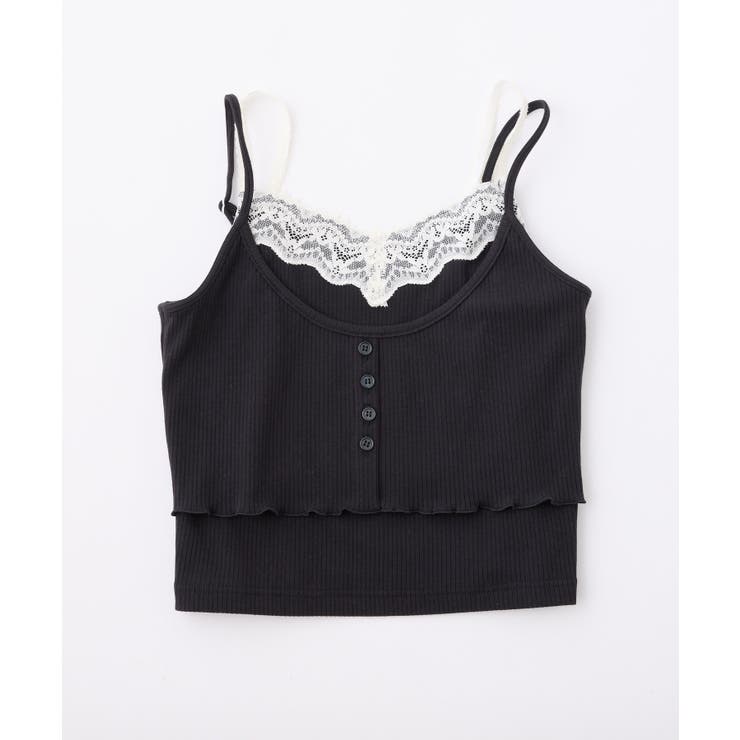 【one after another】レース付きレイヤードキャミ | NICE CLAUP / OLIVE des OLIVE　OUTLET | 詳細画像9 