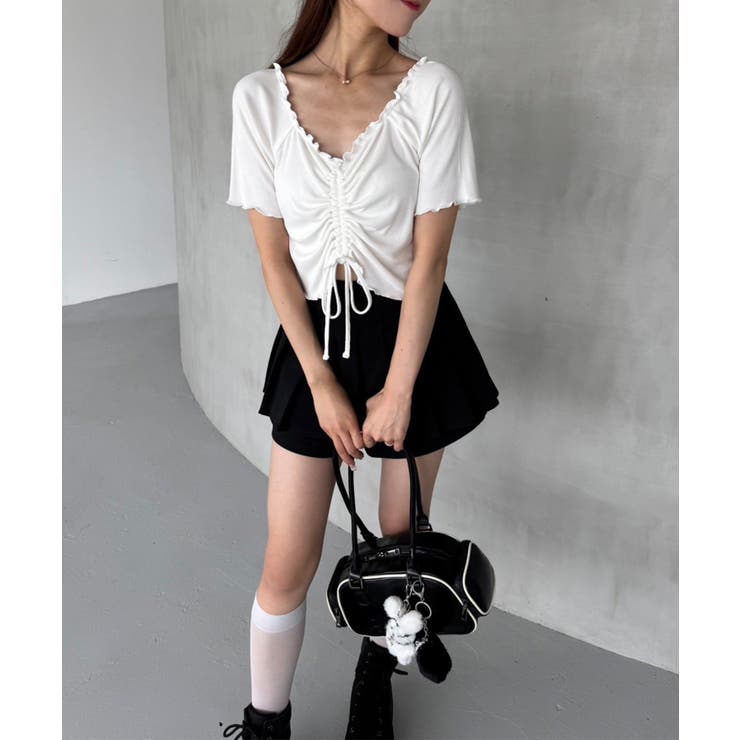 【one after another】ドロストテレコトップス | NICE CLAUP / OLIVE des OLIVE　OUTLET | 詳細画像4 
