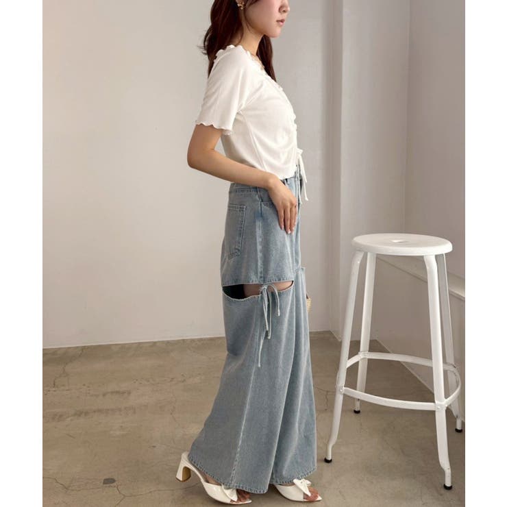 【one after another】ドロストテレコトップス | NICE CLAUP / OLIVE des OLIVE　OUTLET | 詳細画像15 