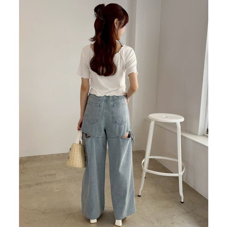 【one after another】ドロストテレコトップス | NICE CLAUP / OLIVE des OLIVE　OUTLET | 詳細画像16 