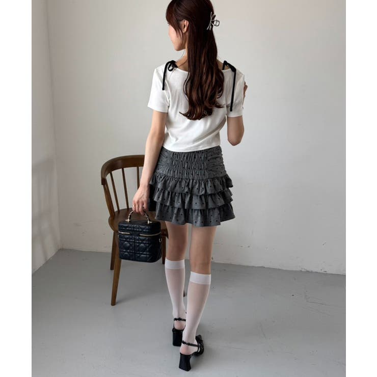 【one after another】レイヤード半袖トップス | NICE CLAUP / OLIVE des OLIVE　OUTLET | 詳細画像15 