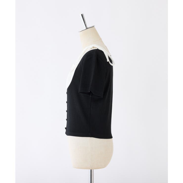 【one after another】レイヤード半袖トップス | NICE CLAUP / OLIVE des OLIVE　OUTLET | 詳細画像20 