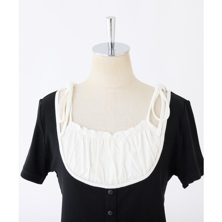 【one after another】レイヤード半袖トップス | NICE CLAUP / OLIVE des OLIVE　OUTLET | 詳細画像22 