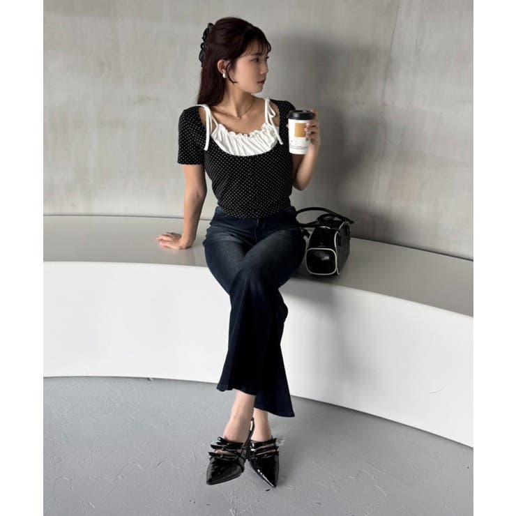 【one after another】レイヤード半袖トップス | NICE CLAUP / OLIVE des OLIVE　OUTLET | 詳細画像36 