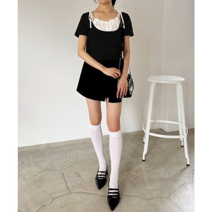 【one after another】レイヤード半袖トップス | NICE CLAUP / OLIVE des OLIVE　OUTLET | 詳細画像38 