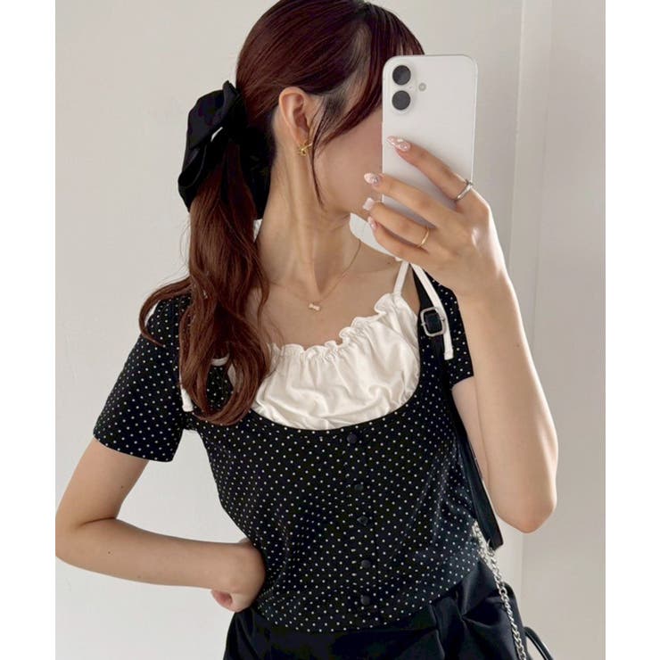 【one after another】レイヤード半袖トップス | NICE CLAUP / OLIVE des OLIVE　OUTLET | 詳細画像42 