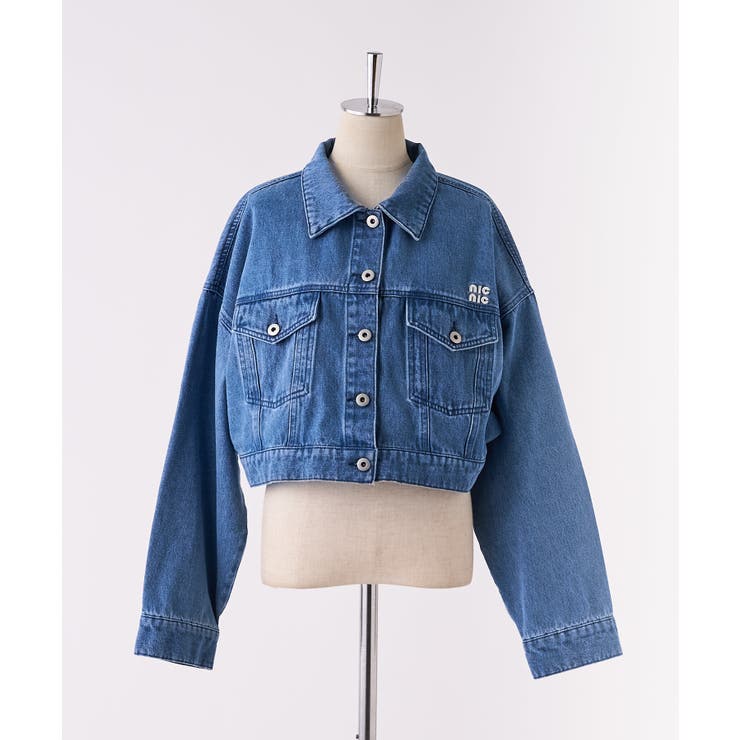 【one after another】刺繍デニムジャケット | NICE CLAUP / OLIVE des OLIVE　OUTLET | 詳細画像2 