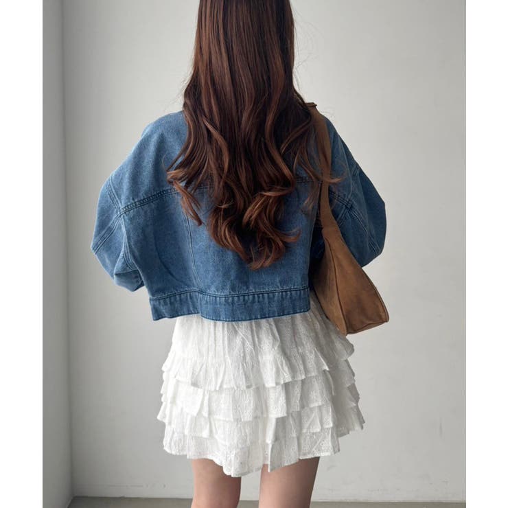 【one after another】刺繍デニムジャケット | NICE CLAUP / OLIVE des OLIVE　OUTLET | 詳細画像6 