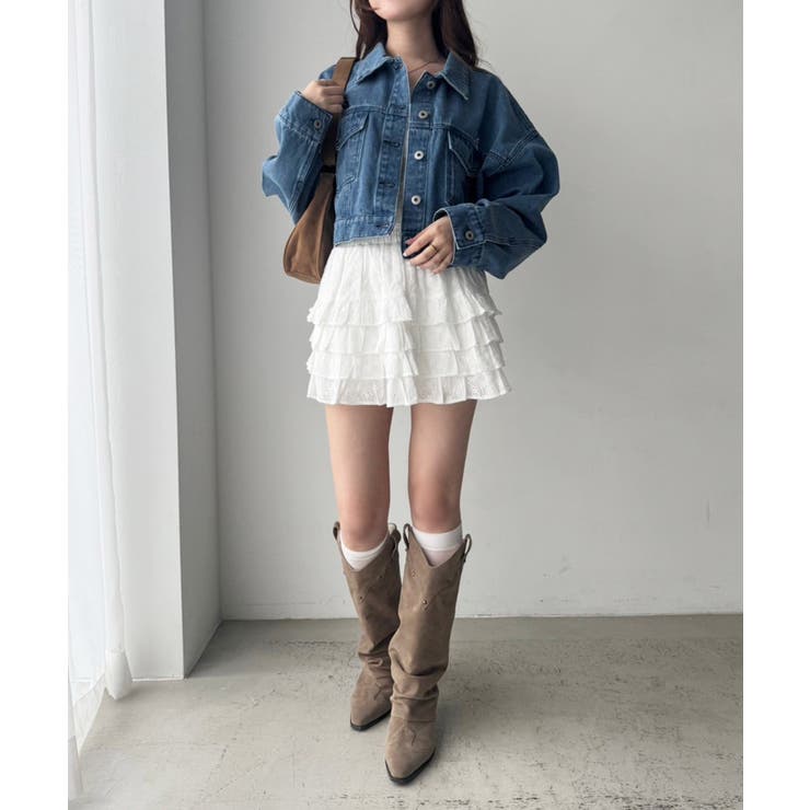 【one after another】刺繍デニムジャケット | NICE CLAUP / OLIVE des OLIVE　OUTLET | 詳細画像8 