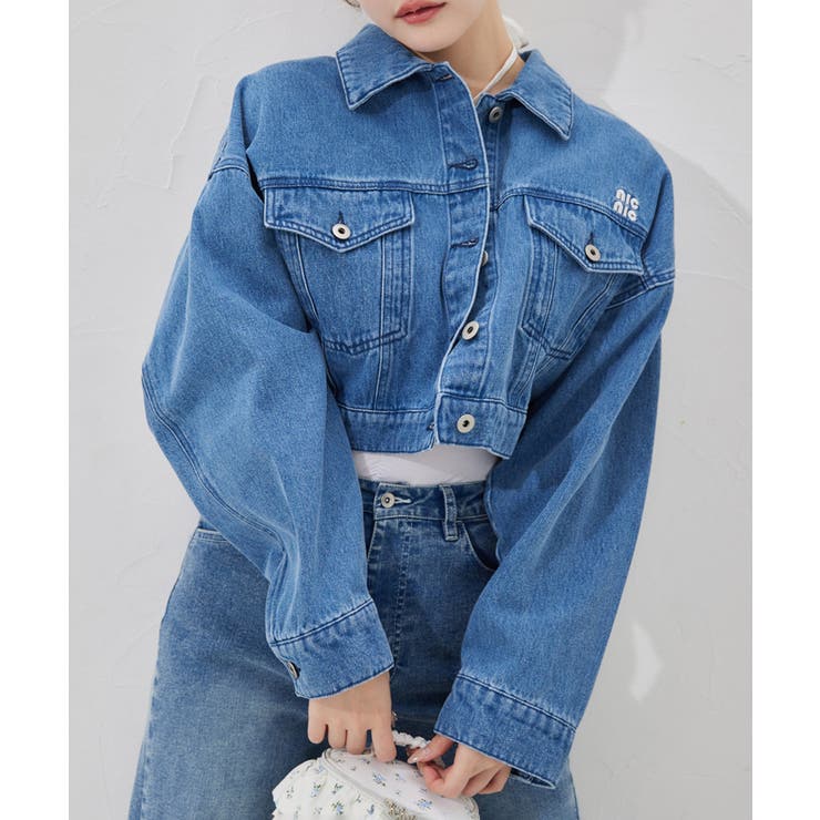 【one after another】刺繍デニムジャケット | NICE CLAUP / OLIVE des OLIVE　OUTLET | 詳細画像10 