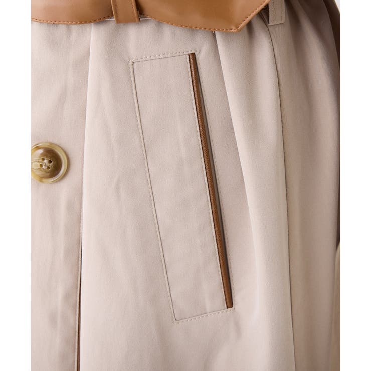 【one after another】【オリジナルロゴ入り】配色トレンチコート | NICE CLAUP / OLIVE des OLIVE　OUTLET | 詳細画像20 