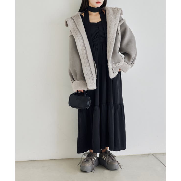 【one after another】ティアードリボンワンピース | NICE CLAUP / OLIVE des OLIVE　OUTLET | 詳細画像2 