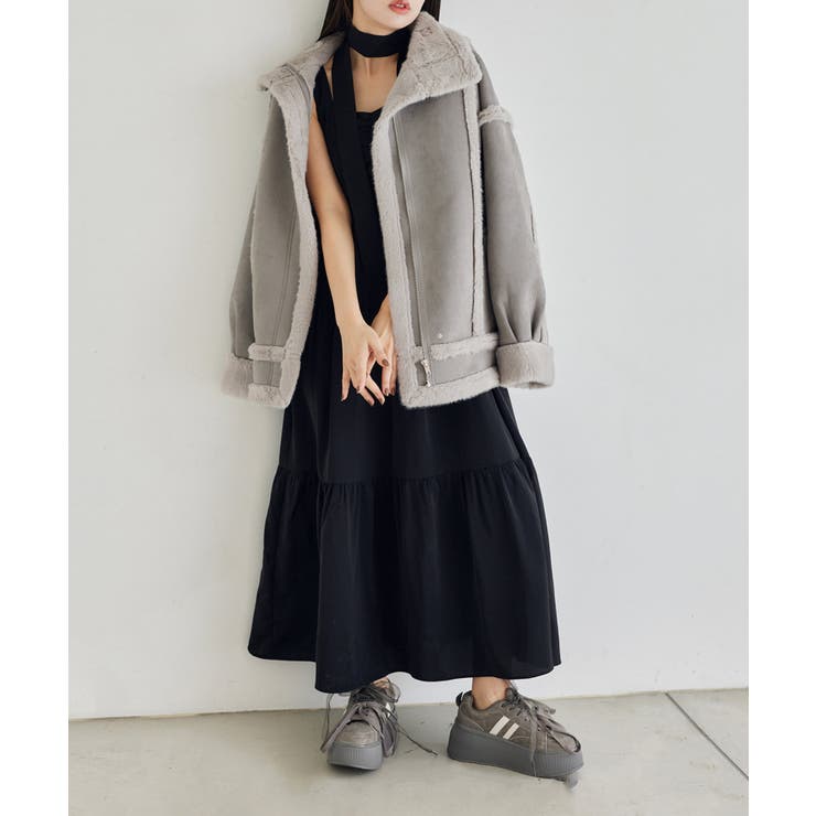 ブラック | 【one after another】ティアードリボンワンピース | NICE CLAUP / OLIVE des OLIVE　OUTLET