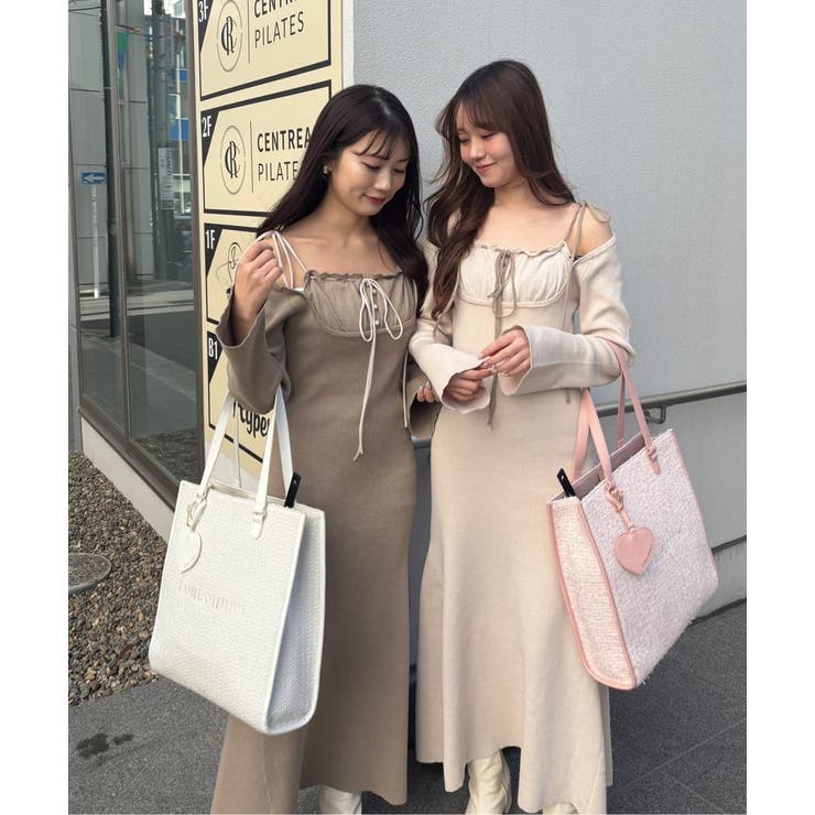 肩リボン配色ワンピース | NICE CLAUP / OLIVE des OLIVE　OUTLET | 詳細画像24 