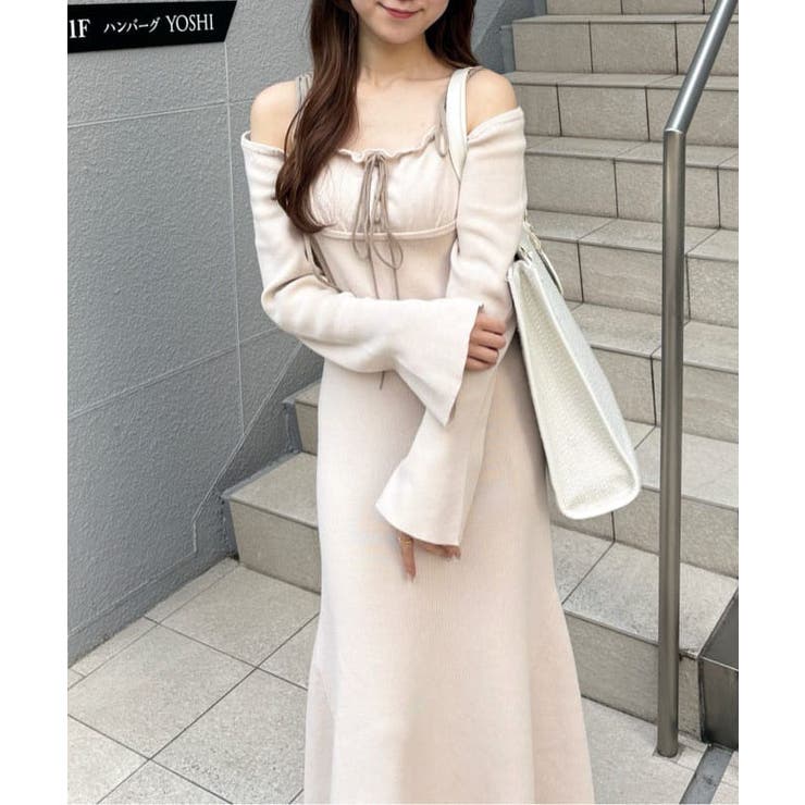 肩リボン配色ワンピース | NICE CLAUP / OLIVE des OLIVE　OUTLET | 詳細画像26 