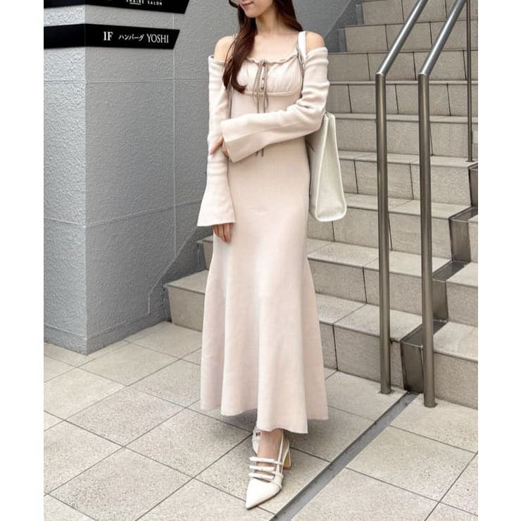 肩リボン配色ワンピース | NICE CLAUP / OLIVE des OLIVE　OUTLET | 詳細画像27 