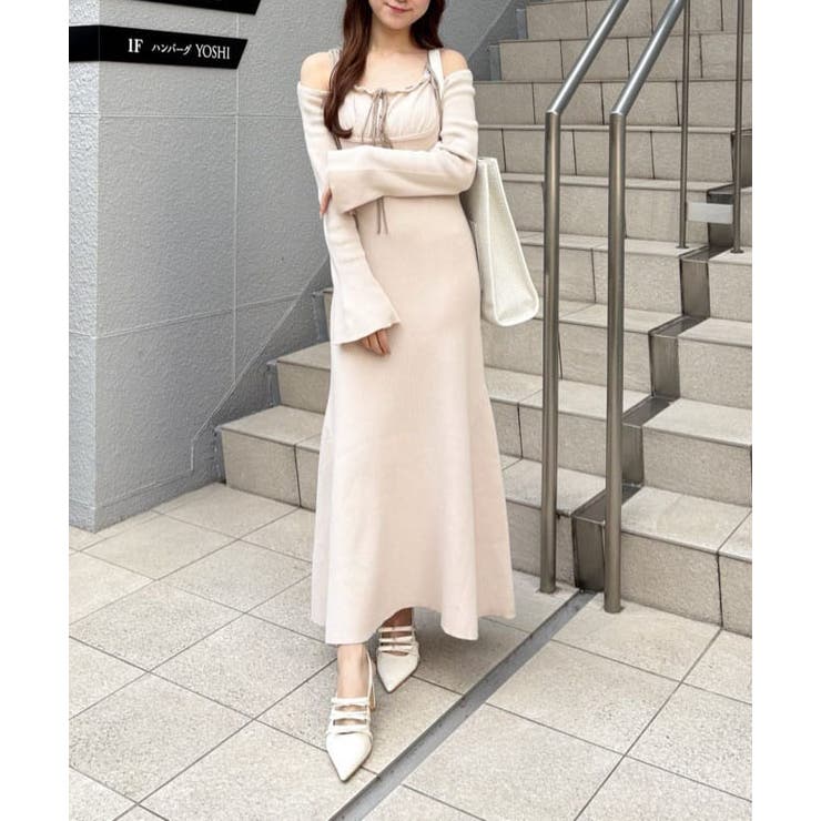 肩リボン配色ワンピース | NICE CLAUP / OLIVE des OLIVE　OUTLET | 詳細画像28 