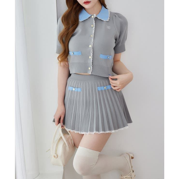 【one after another】ポロ襟半袖ニットセットアップ | NICE CLAUP / OLIVE des OLIVE　OUTLET | 詳細画像11 