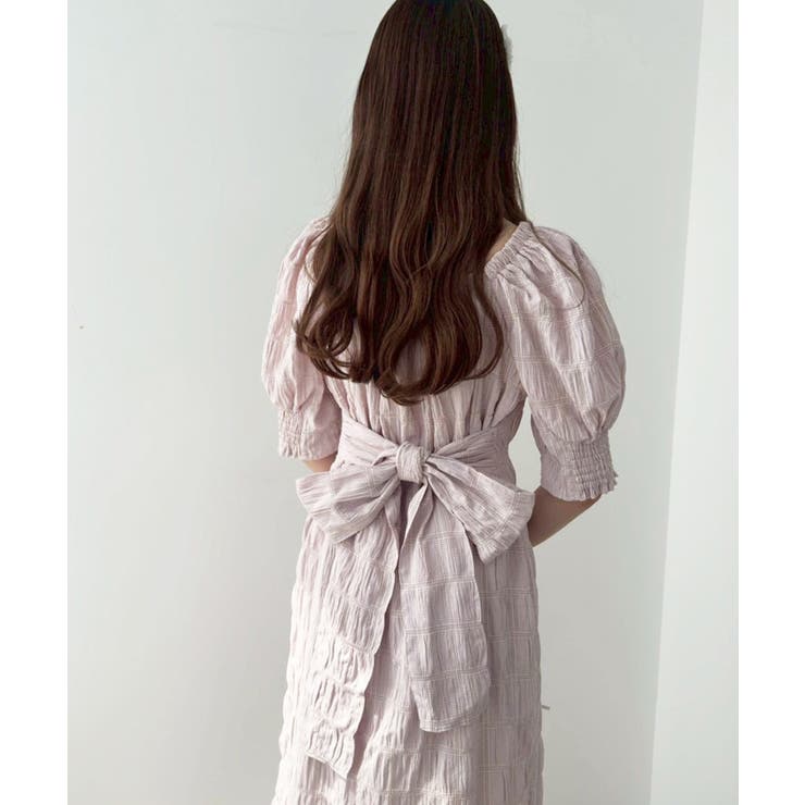 【one after another】バックリボンワンピ/WEB限定 | NICE CLAUP / OLIVE des OLIVE　OUTLET | 詳細画像2 