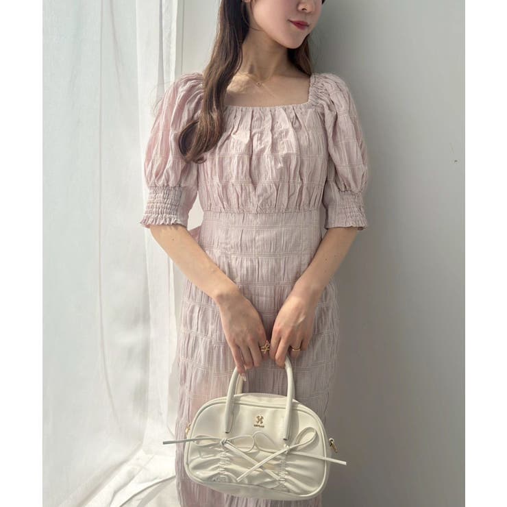 【one after another】バックリボンワンピ/WEB限定 | NICE CLAUP / OLIVE des OLIVE　OUTLET | 詳細画像6 