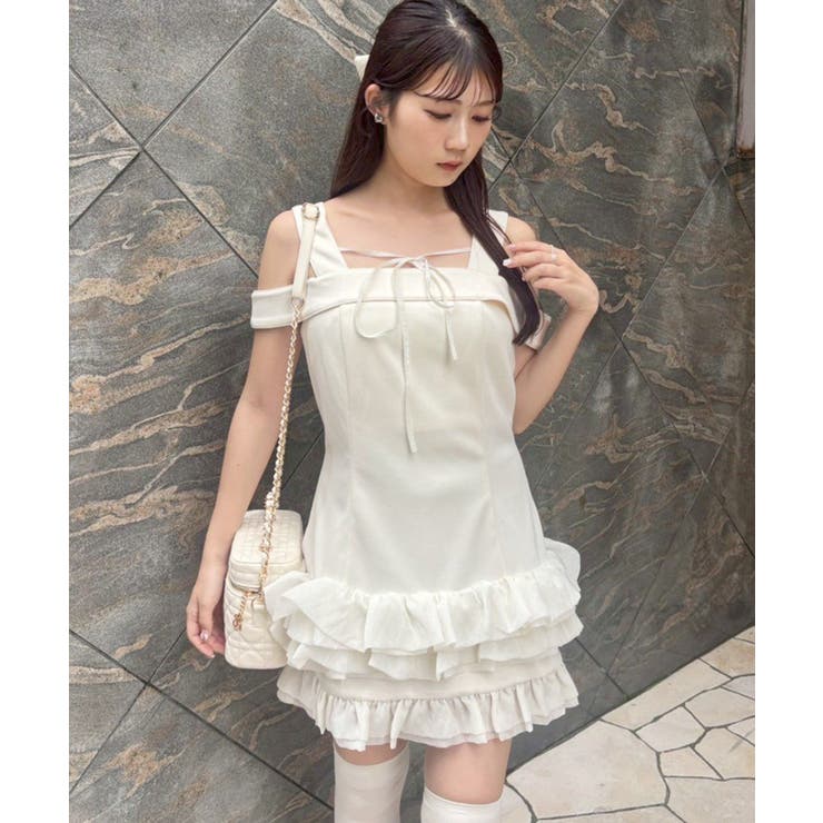 アイボリー | 【one after another】【お揃いcollection】フリルミニワ… | NICE CLAUP / OLIVE des OLIVE　OUTLET