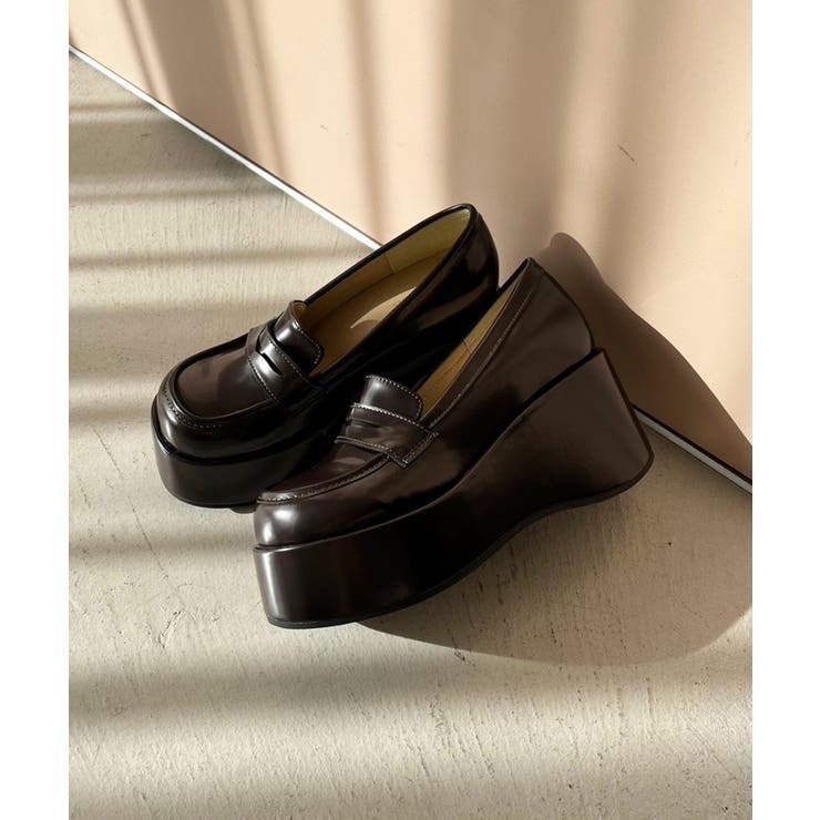 ブラウン | 【one after another】マイナス３キロ見えローファー | NICE CLAUP / OLIVE des OLIVE　OUTLET