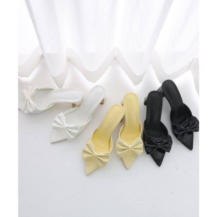 【one after another】ビッグリボンポインテッドサンダル | NICE CLAUP / OLIVE des OLIVE　OUTLET | 詳細画像23 