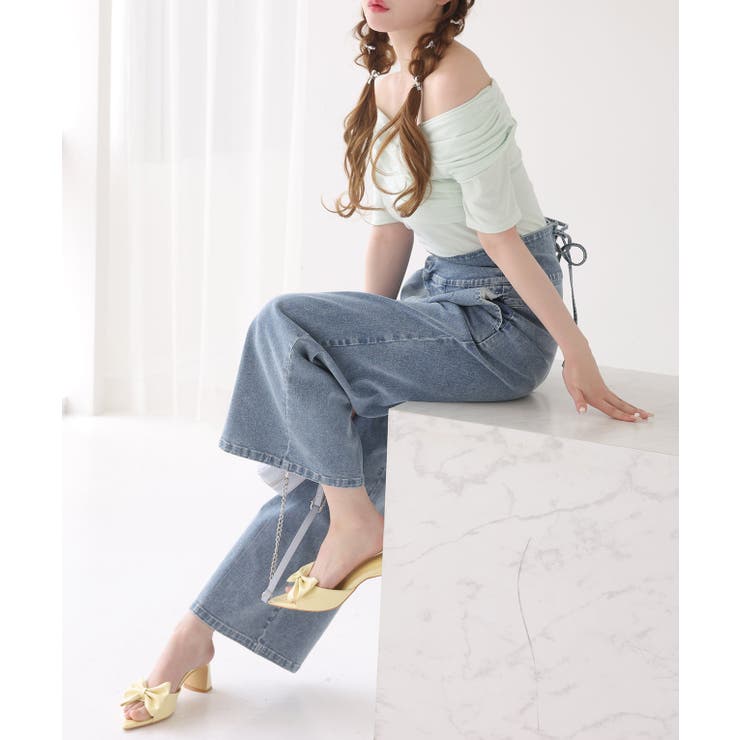 【one after another】ビッグリボンポインテッドサンダル | NICE CLAUP / OLIVE des OLIVE　OUTLET | 詳細画像39 