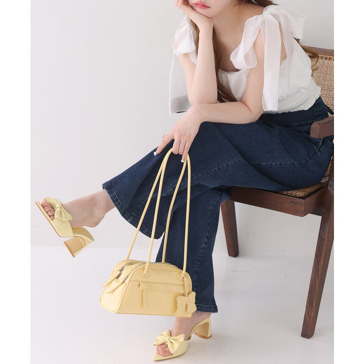 【one after another】ビッグリボンポインテッドサンダル | NICE CLAUP / OLIVE des OLIVE　OUTLET | 詳細画像41 