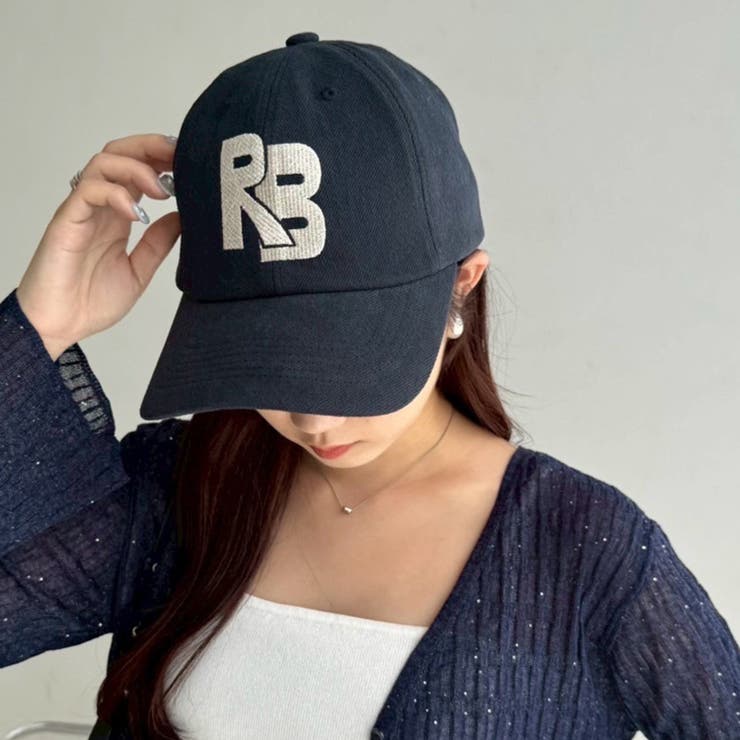 ネイビー | 【one after another】ロゴ刺繍キャップ | NICE CLAUP / OLIVE des OLIVE　OUTLET