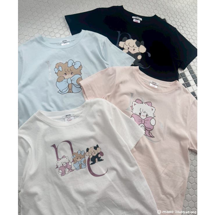 【one after another】【mikko コラボ】プリントTシャツ | NICE CLAUP / OLIVE des OLIVE　OUTLET | 詳細画像2 