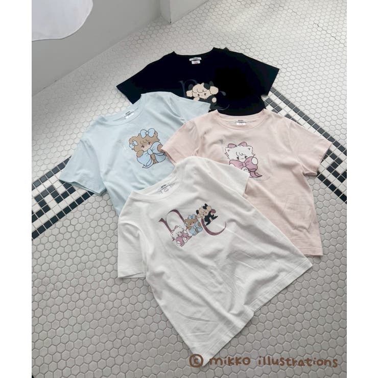 【one after another】【mikko コラボ】プリントTシャツ | NICE CLAUP / OLIVE des OLIVE　OUTLET | 詳細画像3 