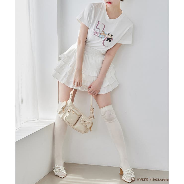 【one after another】【mikko コラボ】プリントTシャツ | NICE CLAUP / OLIVE des OLIVE　OUTLET | 詳細画像4 