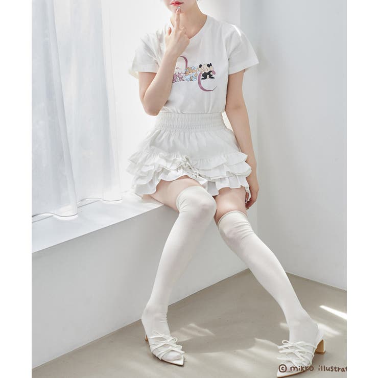 【one after another】【mikko コラボ】プリントTシャツ | NICE CLAUP / OLIVE des OLIVE　OUTLET | 詳細画像8 