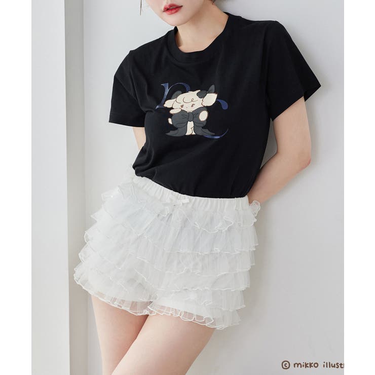 【one after another】【mikko コラボ】プリントTシャツ | NICE CLAUP / OLIVE des OLIVE　OUTLET | 詳細画像14 