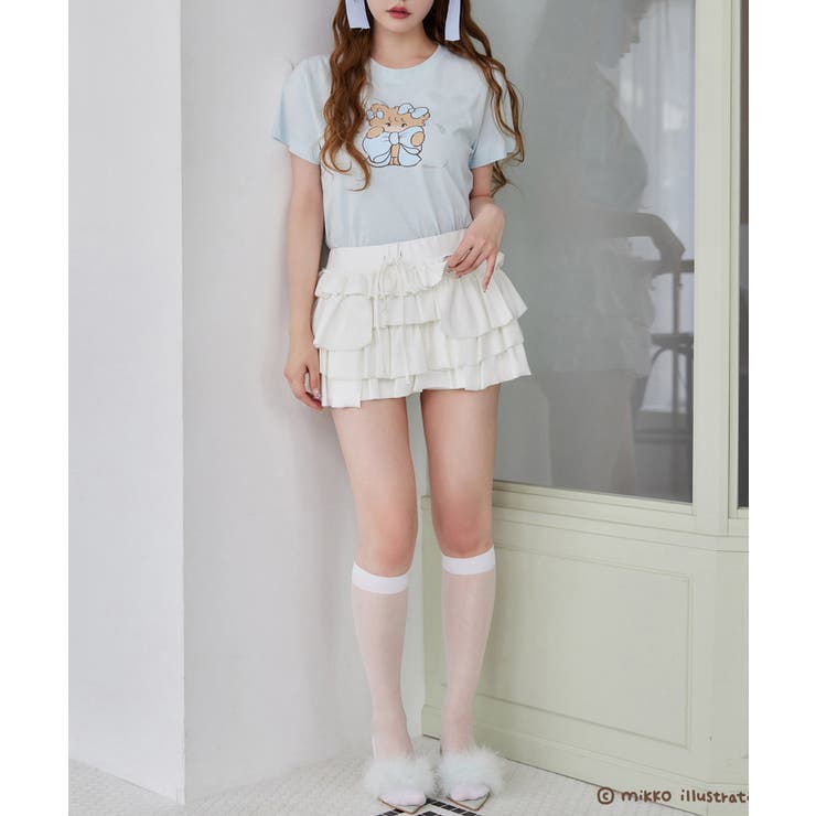 【one after another】【mikko コラボ】プリントTシャツ | NICE CLAUP / OLIVE des OLIVE　OUTLET | 詳細画像24 