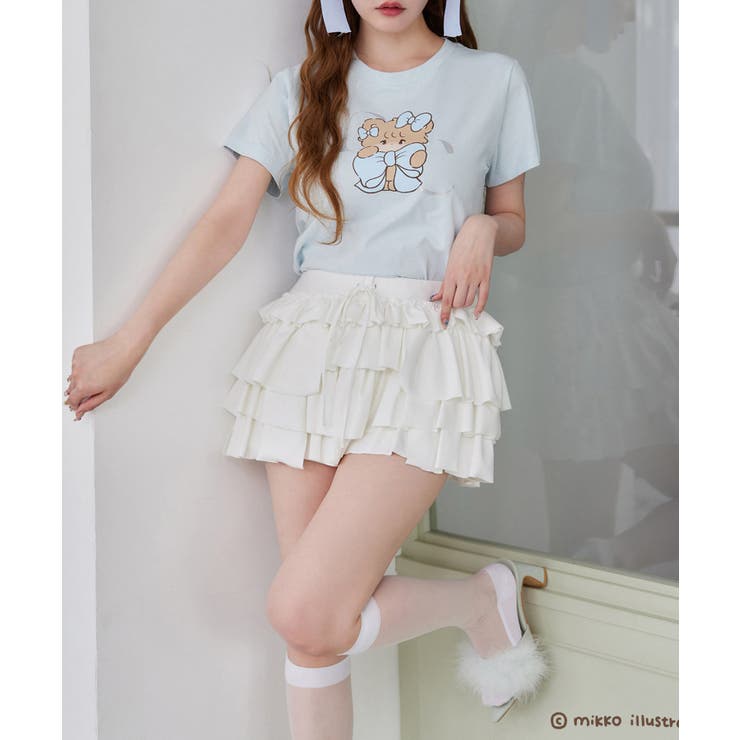 【one after another】【mikko コラボ】プリントTシャツ | NICE CLAUP / OLIVE des OLIVE　OUTLET | 詳細画像25 