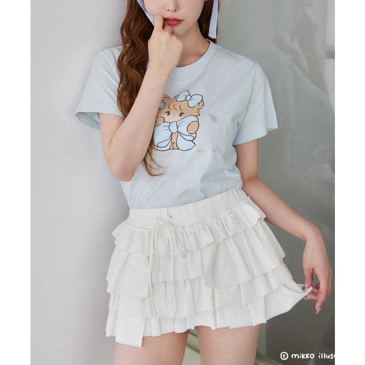 【one after another】【mikko コラボ】プリントTシャツ | NICE CLAUP / OLIVE des OLIVE　OUTLET | 詳細画像26 