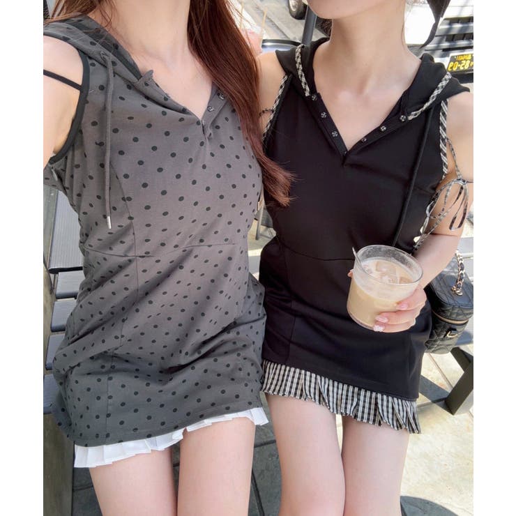 【one after another】【Nono企画】フード付きアメスリミニワン… | NICE CLAUP / OLIVE des OLIVE　OUTLET | 詳細画像1 