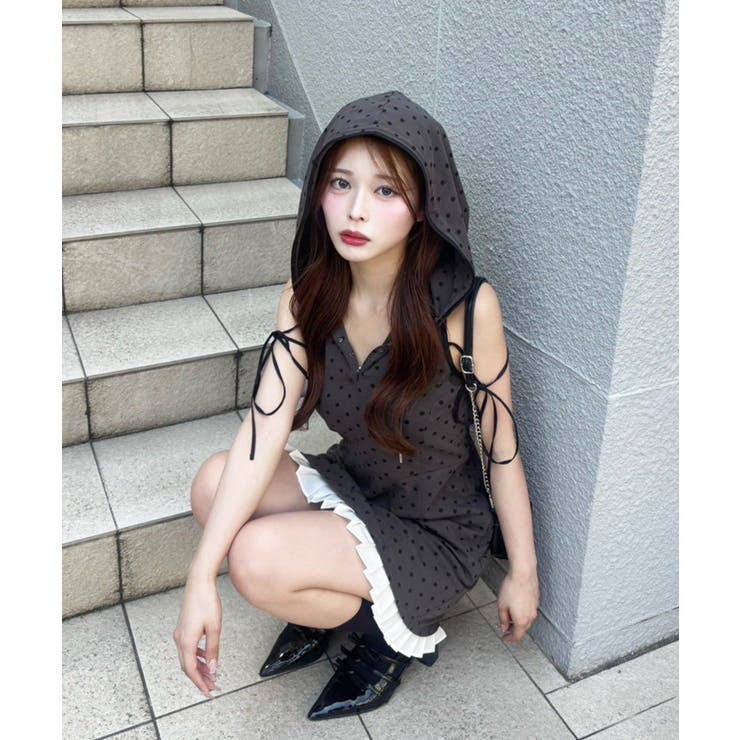 【one after another】【Nono企画】フード付きアメスリミニワン… | NICE CLAUP / OLIVE des OLIVE　OUTLET | 詳細画像3 