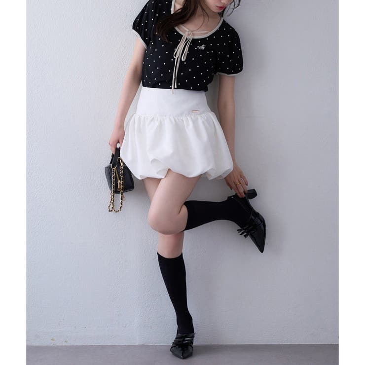 【one after another】バルーンミニスカート | NICE CLAUP / OLIVE des OLIVE　OUTLET | 詳細画像5 