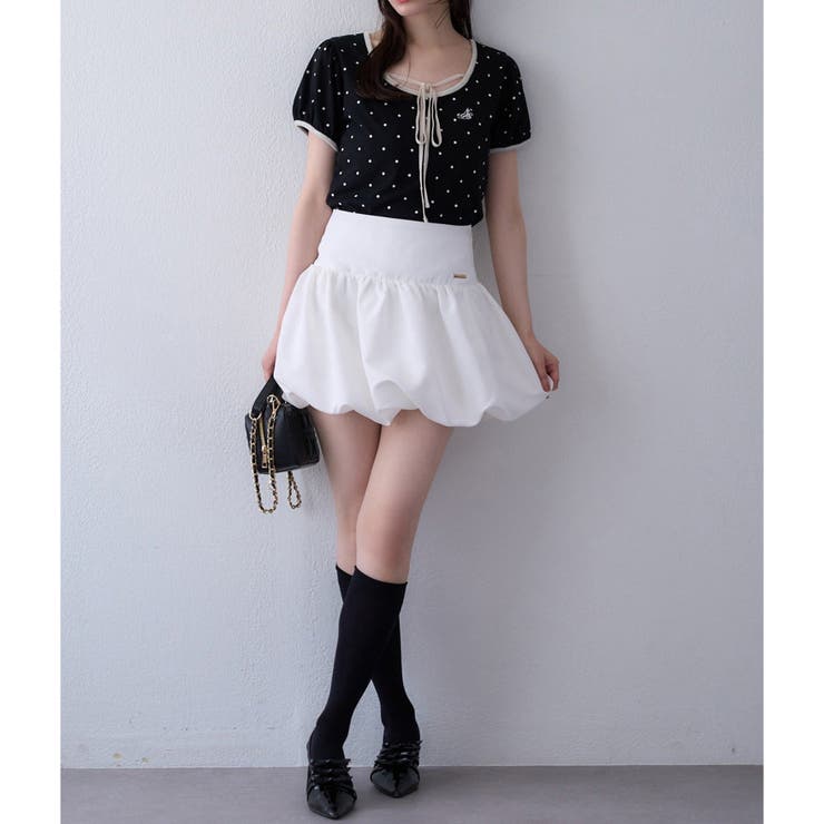 【one after another】バルーンミニスカート | NICE CLAUP / OLIVE des OLIVE　OUTLET | 詳細画像6 