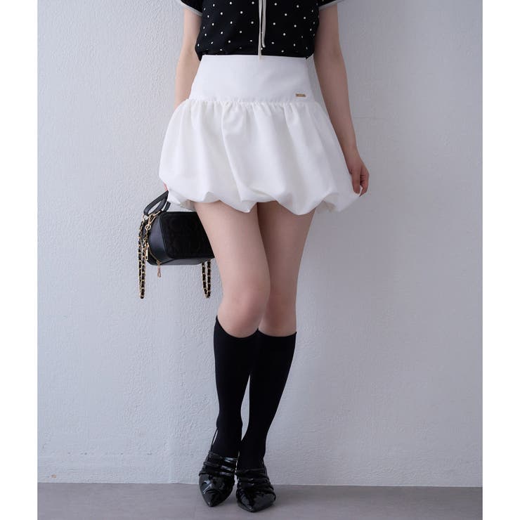 【one after another】バルーンミニスカート | NICE CLAUP / OLIVE des OLIVE　OUTLET | 詳細画像4 