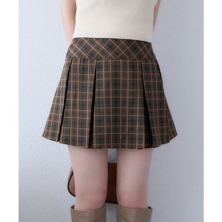 柄2 | 【one after another】プリーツミニスカート | NICE CLAUP / OLIVE des OLIVE　OUTLET