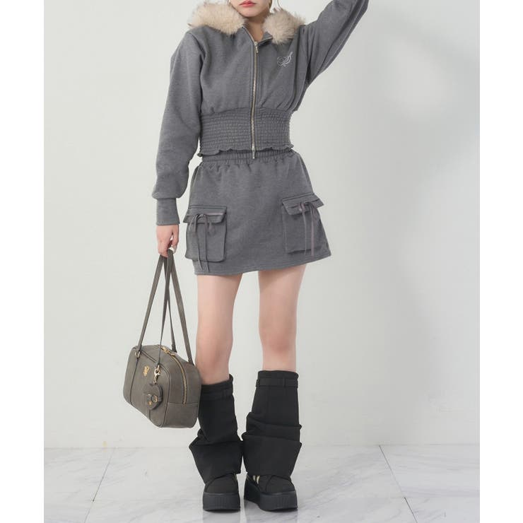 【one after another】カットミニスカート | NICE CLAUP / OLIVE des OLIVE　OUTLET | 詳細画像17 