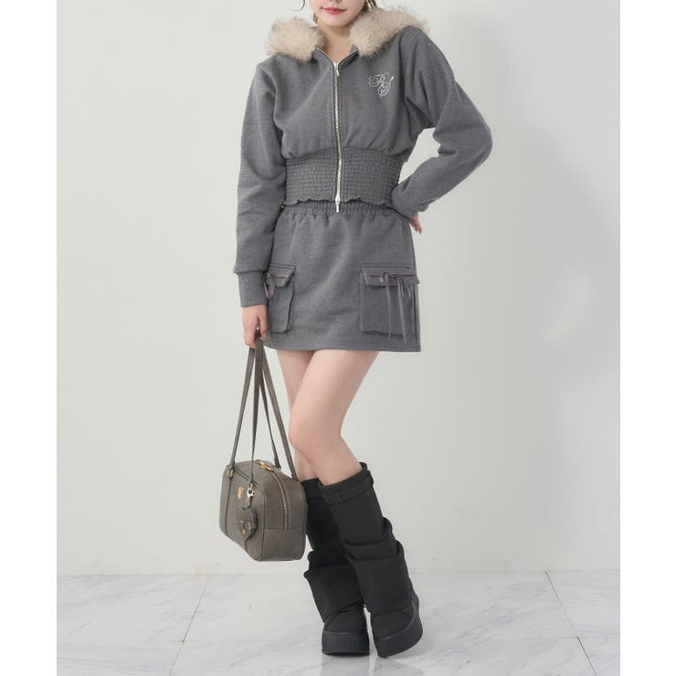 【one after another】カットミニスカート | NICE CLAUP / OLIVE des OLIVE　OUTLET | 詳細画像19 